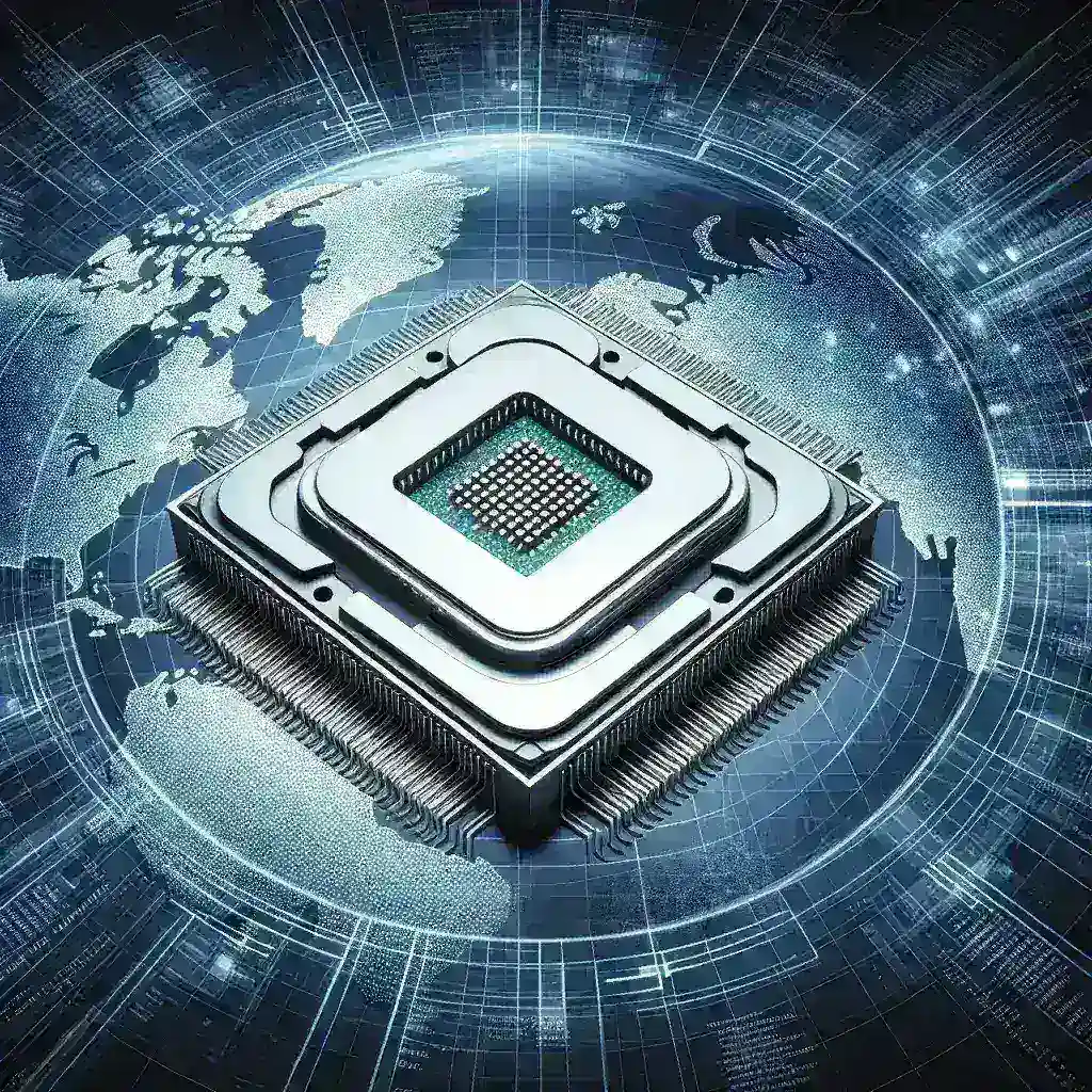 "Intel Xeon Max processor showcased in a high-performance European supercomputer setup, highlighting advanced technology and powerful computing capabilities for scientific research and data processing."