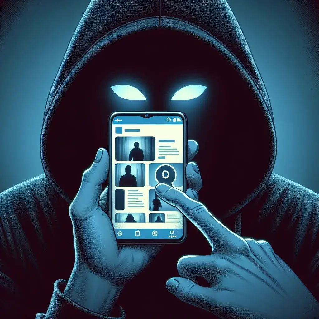 "Usuario viendo historias de Instagram de forma anónima en su smartphone, ilustrando la guía completa para ver Insta Stories sin ser detectado."