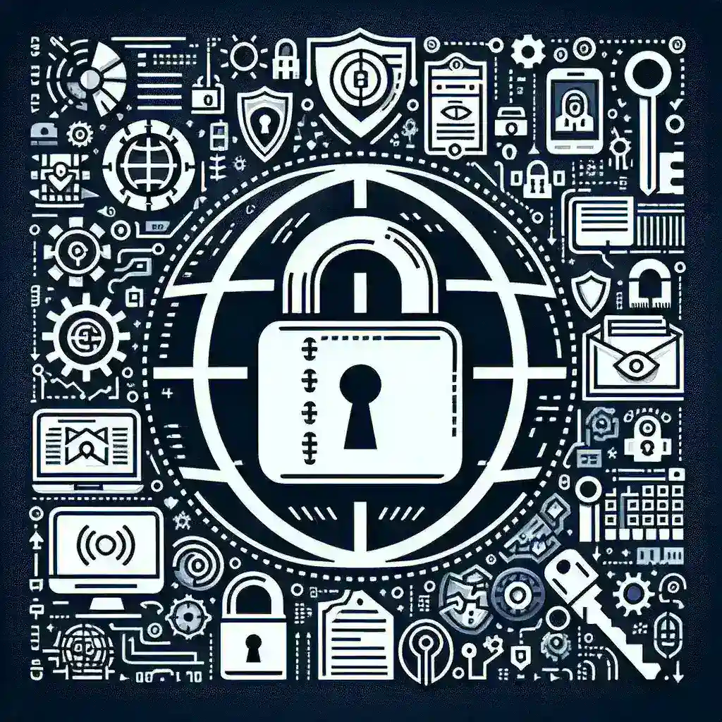 "Ilustración informativa sobre cómo proteger tus datos personales en línea, mostrando consejos y prácticas de seguridad digital en una guía completa."