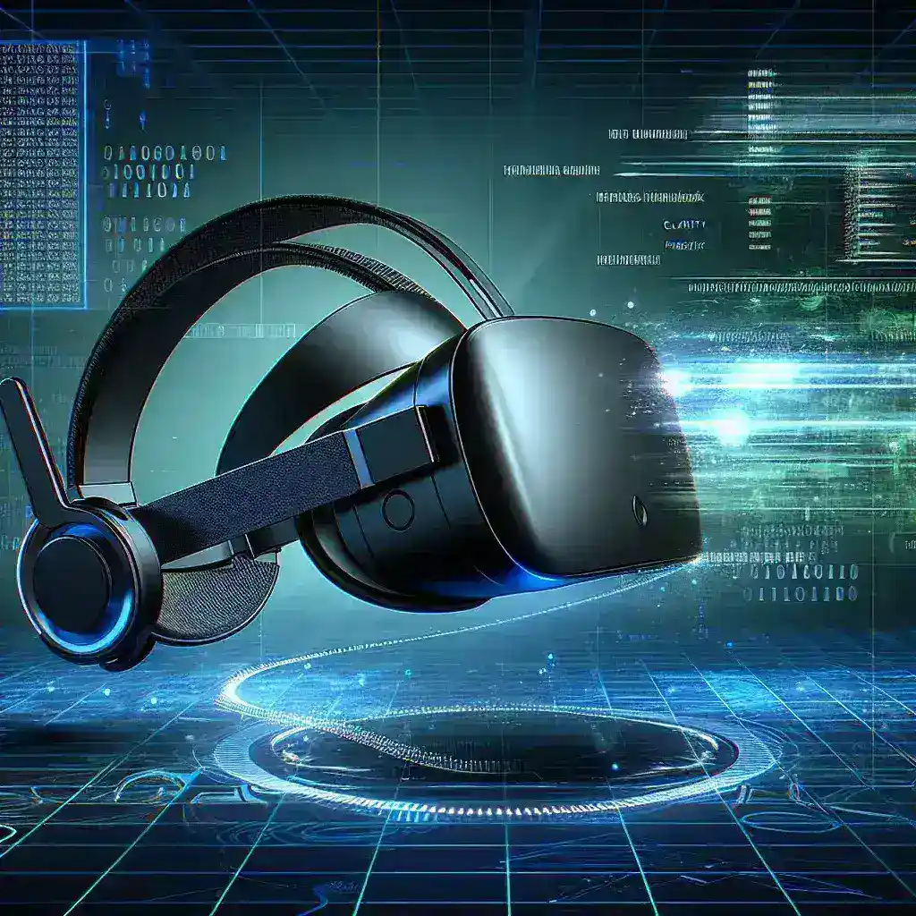 "Imagen del Oculus Rift mostrando su nuevo software de actualización con funciones de tracking mejorado, destacando la experiencia inmersiva en juegos de realidad virtual."